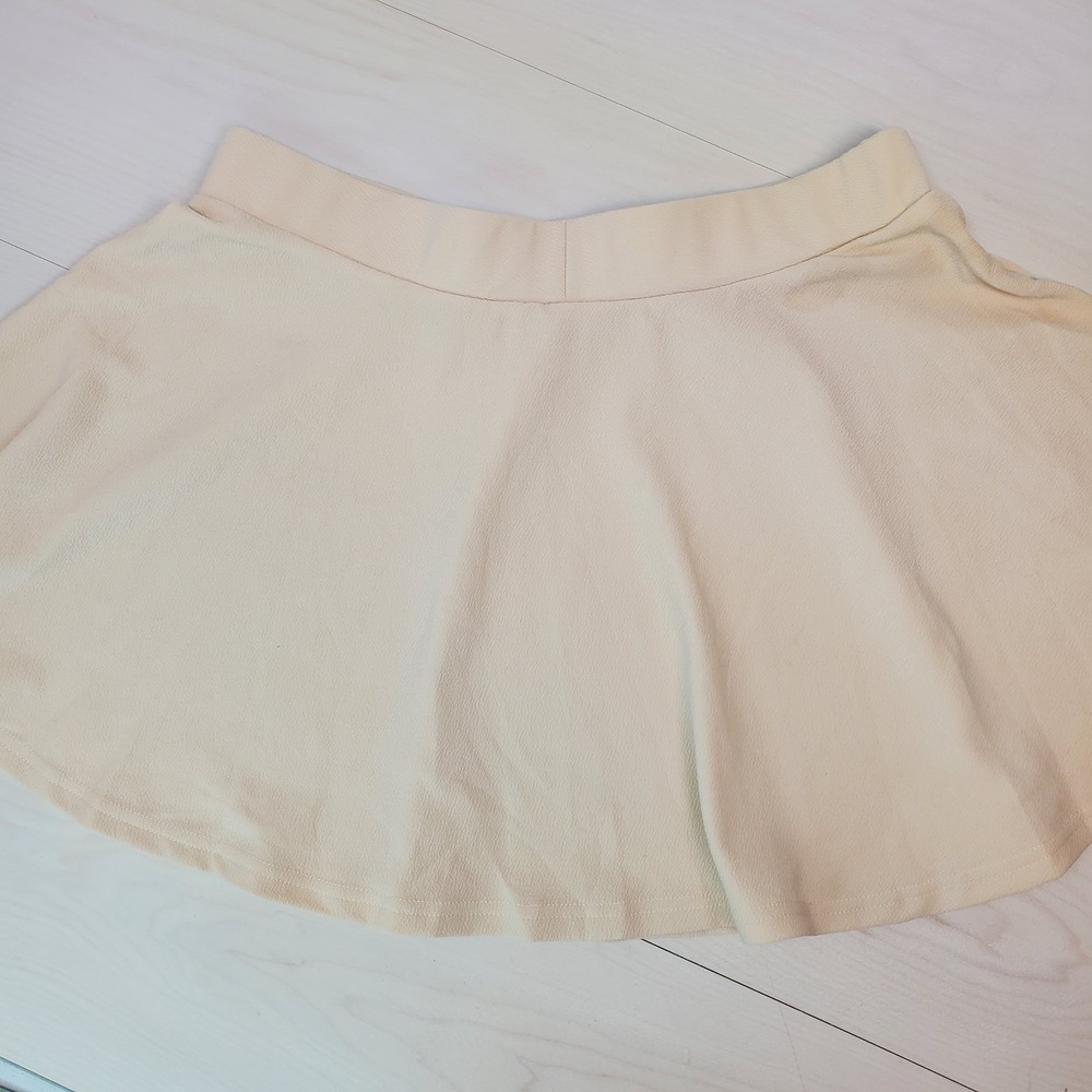 Amazon Cream Skirt Womens Large Off White Flared Mini Coquette Soft Girl Flowy